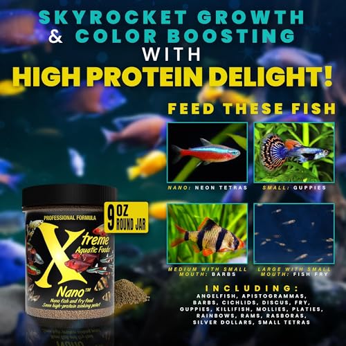 Xtreme Nano 0.5mm Sinking Pellets – High-Protein Fish Food for Nano & Community Fish, Krill-Based Formula for  - view 4