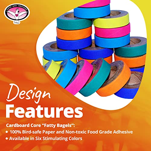 Super Bird Creations SB1155 Fatty Bagels - Durable Cardboard Core Bird Toy Components, Ideal for Parrots, Chew - view 6