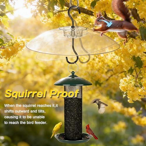 Gtongoko Baffles for Bird Feeders, 12 Inch One-Piece Cover for Rain Guard, Bird Feeder Squirrel Guard, Full Pr - view 5