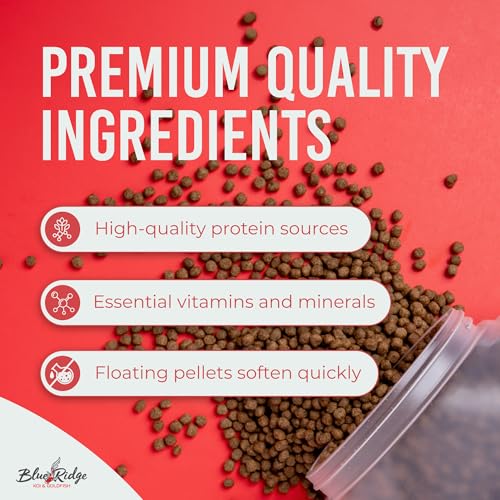 Blue Ridge Koi Fish Food 4.5lb - Koi Food 3/16” Platinum Pro Formula Goldfish Food, Premium Fish Food for Pond - view 5