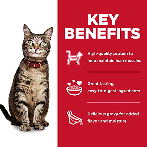 Hill's Science Diet Adult 1-6 Wet Cat Food Variety Pack, Chicken, Tuna, & Ocean Fish, 2.8 oz. Pouches, 12-Pack - view 5