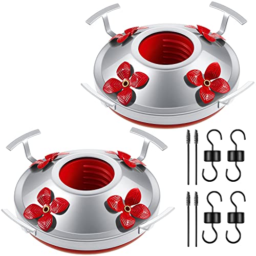 Hummingbird Feeder Bottom Base Replacement Parts Set Plastic Outdoors Hummingbird Feeder Bottom Moat Hook Brus - view 2