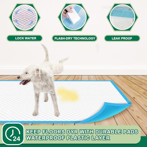 IMMCUTE Puppy Pads 22"x23" 100 Count | 6-Layer Leak-Proof & Super Absorbent Dog Training Pads | Disposable Pot - view 5