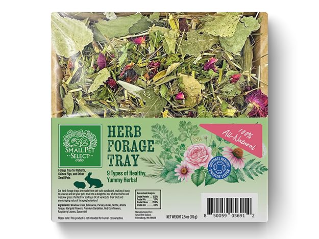 Small Pet Select Forage Tray Bundle, 3 Pack of Foraging Trays for Rabbit, Guinea Pig, Hamster or Bunny - Natur - view 7