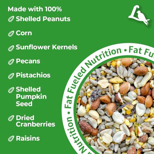 Lyric Woodpecker Wild Bird Seed for Outside Feeders, Shelled, No Waste Bird Seed with Nuts & Dried Fruit, 20 l - view 5
