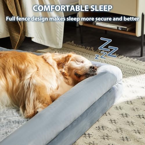 WNPETHOME XL Extra Large Dog Bed, Washable Dog Couch with Removable Waterproof Cover, Orthopedic Large Pet Sof - view 3