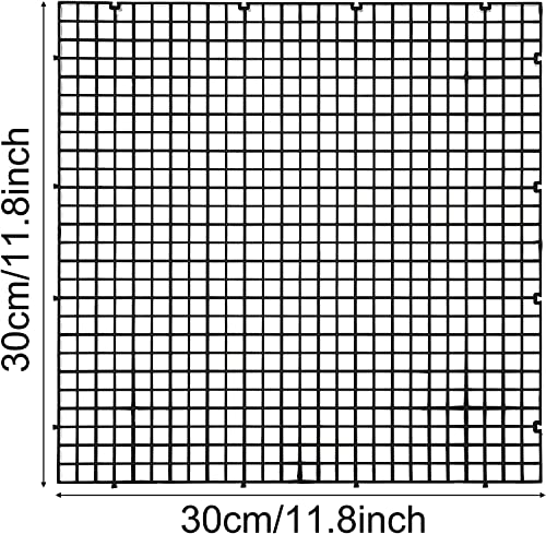ALEGI 12 Pcs Aquarium Fish Tank Divider Plastic Egg Crate Aquarium Filter Bottom Tray Grid Isolation Board Par - view 4