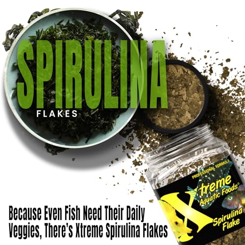 Xtreme Spirulina Flakes - Balanced Herbivorous Diet for Tropical and Marine Fish, Enhanced Health, Vibrant Col - view 5