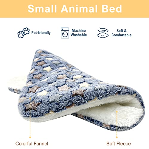 3PCS Guinea Pig Bed Soft Rabbit Bedding Cage Liner Warm Bunny Mats Pee Pads Fleece Blanket Plush Hamster Sleep - view 4