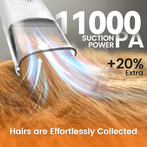 oneisall Dog Grooming Vacuum, Pet Grooming Vacuum with Clipper Nail Grinder, 1.5L Dust Cup Dog deshedding Brus - view 5