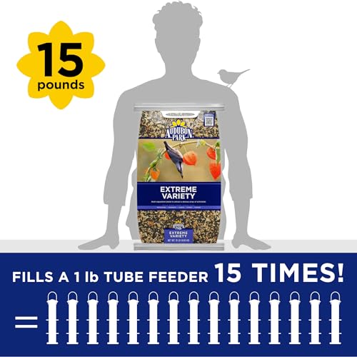 Audubon Park Extreme Variety Wild Bird Seed for Outside Feeders, 15-lb. Bag - view 6