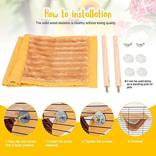 BWOGUE Winter Warm Bird Nest Bed Hanging Hammock Snuggle Hut Parrot House Tent Toy Bird Cage Perch for Parakee - view 4