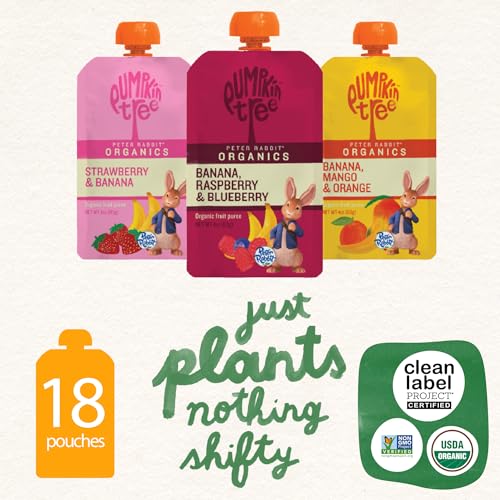 Peter Rabbit Organics Fruit Flavors Variety Pack - Squeezable Snack Pouches 4 oz. (Pack of 18) - view 4