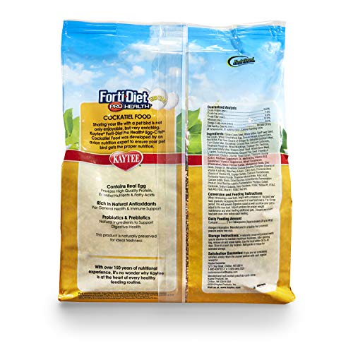 Kaytee Forti-Diet Egg-Cite Pet Bird Food For Cockatiels, 5 Pound - view 4