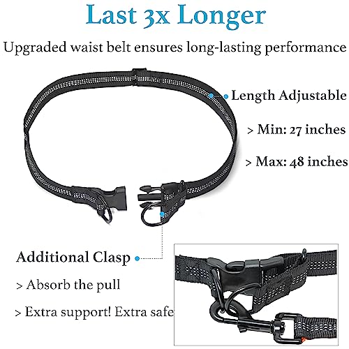 iYoShop Retractable Hands Free Dog Leash - Dual Handle Bungee Waist Leash for Small, Medium and Large Dogs (Me - view 4