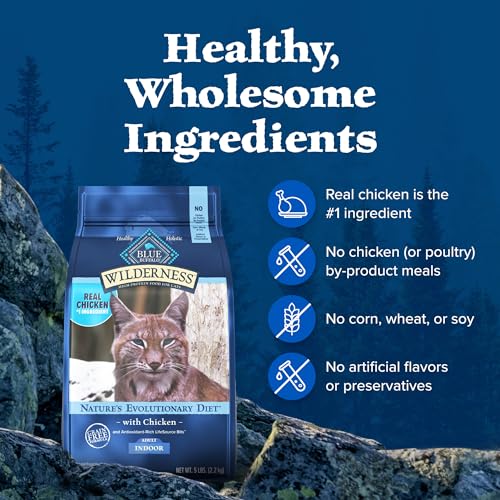 Blue Buffalo Wilderness Nature's Evolutionary Diet High-Protein, Grain-Free Natural Dry Food for Adult Cats, C - view 7