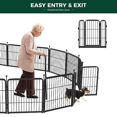 FXW Rollick Unleashed Dog Playpen for Indoor, Yard, RV Camping, 24 inch 8 Panels for Small and Puppy Dogs, Bla - view 4