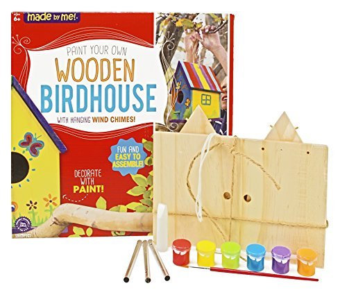 Made By Me Build & Paint Your Own Wooden Toys, DIY Wood Craft Kit, Easy to Assemble, Birdhouse - view 3