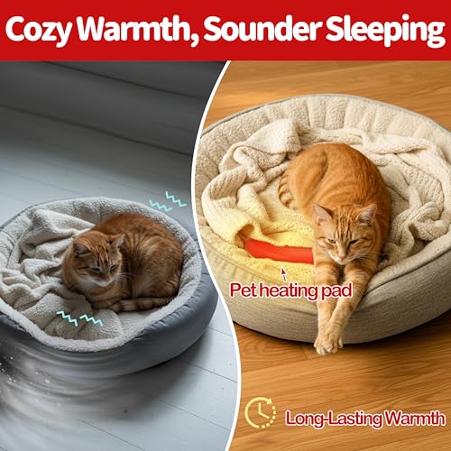Gelbesty Original Pet Heating Pad Microwave, Snuggle Warming Safe Outdoor Newborn Kitten Puppy Pet Bed Warmer, - view 3