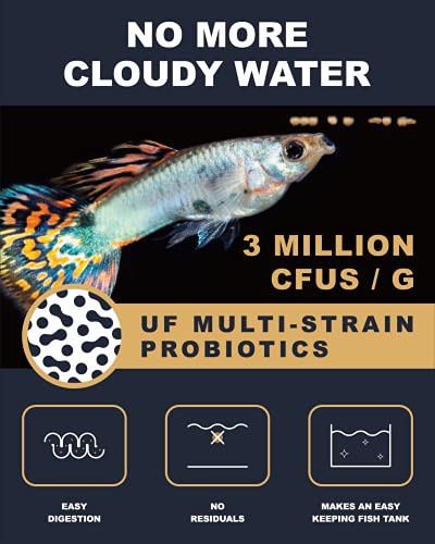Ultra Fresh Royal Guppy Mignon Pellet, All Natural Guppy Food, Sword Prawns, Spirulina, Seaweeds, Highly Nutri - view 4