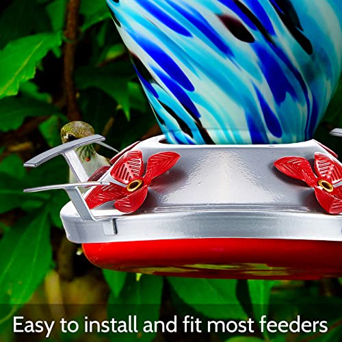 Hummingbird Feeder Bottom Base Replacement Parts Set Plastic Outdoors Hummingbird Feeder Bottom Moat Hook Brus - view 5