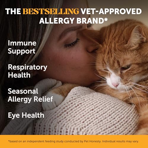 Cat Immune Support Lysine – Allergy Relief & Immune Health Supplement for Cats with L-Lysine, Colostrum, Querc - view 3