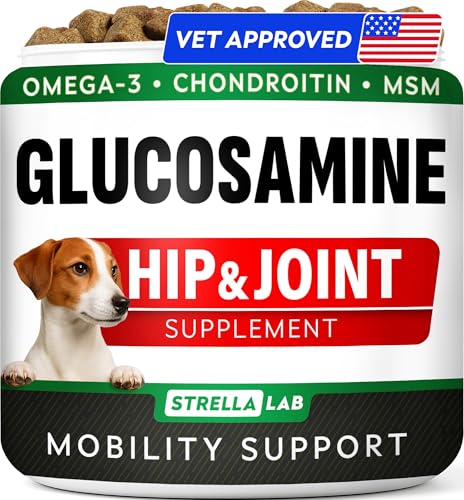 Glucosamine Treats for Dogs - Joint Supplement w/Omega-3 Fish Oil - Chondroitin, MSM - Advanced Mobility Chews - view 2