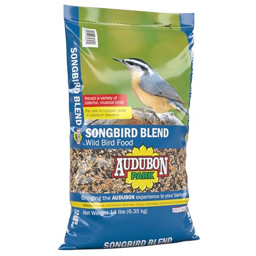 Audubon Park Songbird Blend Wild Bird Food, Bird Food for Outside Feeders, 14-Pound Bag - view 3