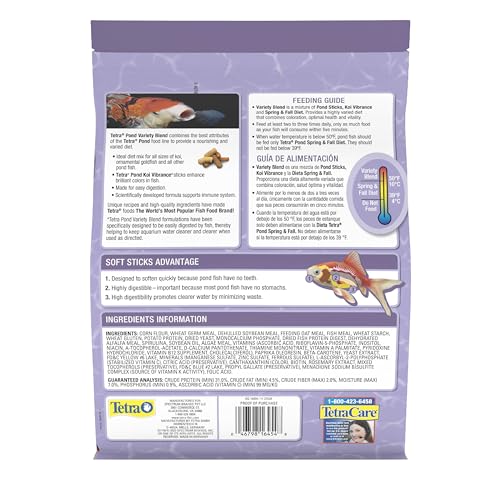 TetraPond Variety Blend, Pond Fish Food, for Goldfish and Koi Yellow 2.25 Pound (Pack of 1) - view 3