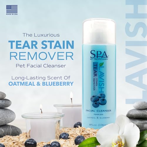 TropiClean SPA Tear Stain Remover for Dogs | Blueberry Facial Shampoo | Odor Eliminator | Tearless | Whitening - view 4