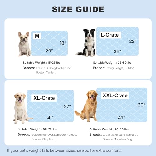 ZOMISIA Dog Cooling Mat for Extra Large Dogs, Q-Max>0.5 Thin Breathable Crate Pad for Pet, Portable Washable K - view 6