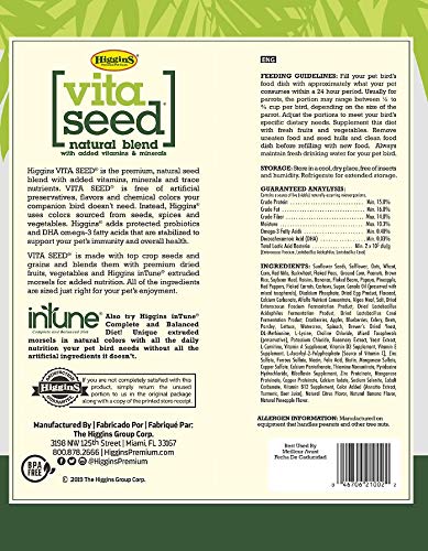 Higgins 2 Pack of Vita Seed Natural Blend Parrot Food, 5 Pounds Each - view 2