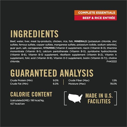 Purina Pro Plan Complete Essentials Wet Dog Food Chicken and Rice Entree and Beef and Rice Entree Variety Pack - view 7