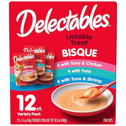 Delectables Bisque Lickable Wet Cat Treats - Chicken, Tuna & Shrimp, 12 count - view 2