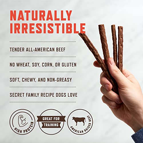 Rocco & Roxie Beef Jerky Dog Treats 1 lb | Soft Training Snacks Made in USA | High Value Beef Jerky for Dogs,  - view 4