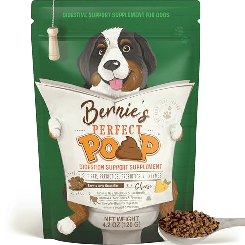 Perfect Poop Digestion & General Health Supplement for Dogs: Fiber, Prebiotics, Probiotics & Enzymes Relieve D - view 2