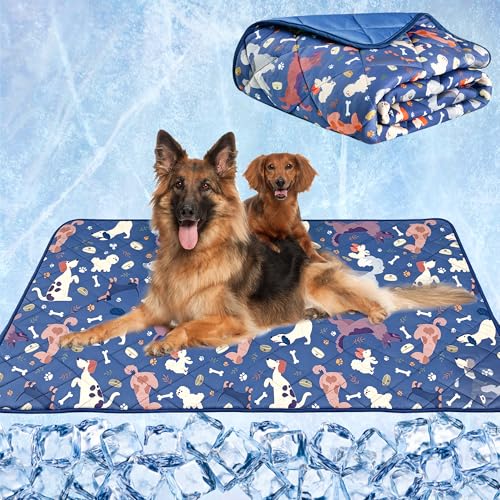 wegreeco Pet Dog Cooling Mat, Outdoor Dog Cooling Pad, Lightweight Bed Cooling Blanket for Dogs and Cats,Small - view 2