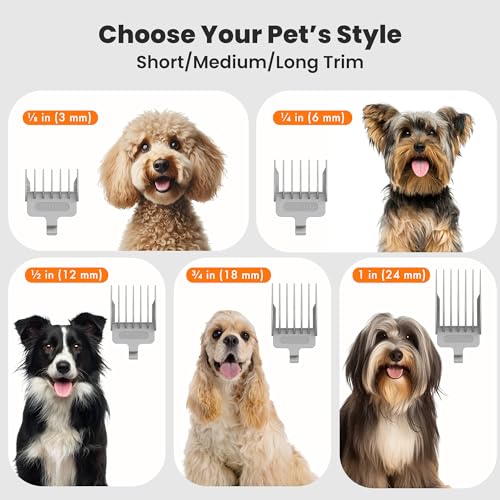 Neakasa P1 Pro Dog Grooming Vacuum Kit, 6-in-1 Pet Hair Grooming with Clippers and Vacuum, 9000Pa Suction, Low - view 7