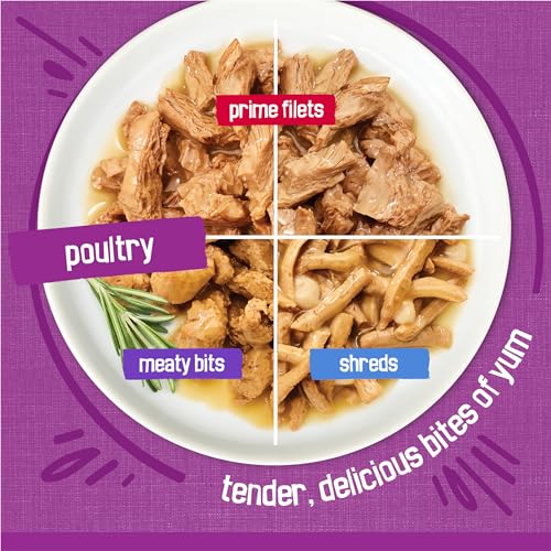 Purina Friskies Gravy Wet Cat Food Variety Pack, Poultry Shreds, Meaty Bits and Filets - (Pack of 32) 5.5 oz.  - view 5
