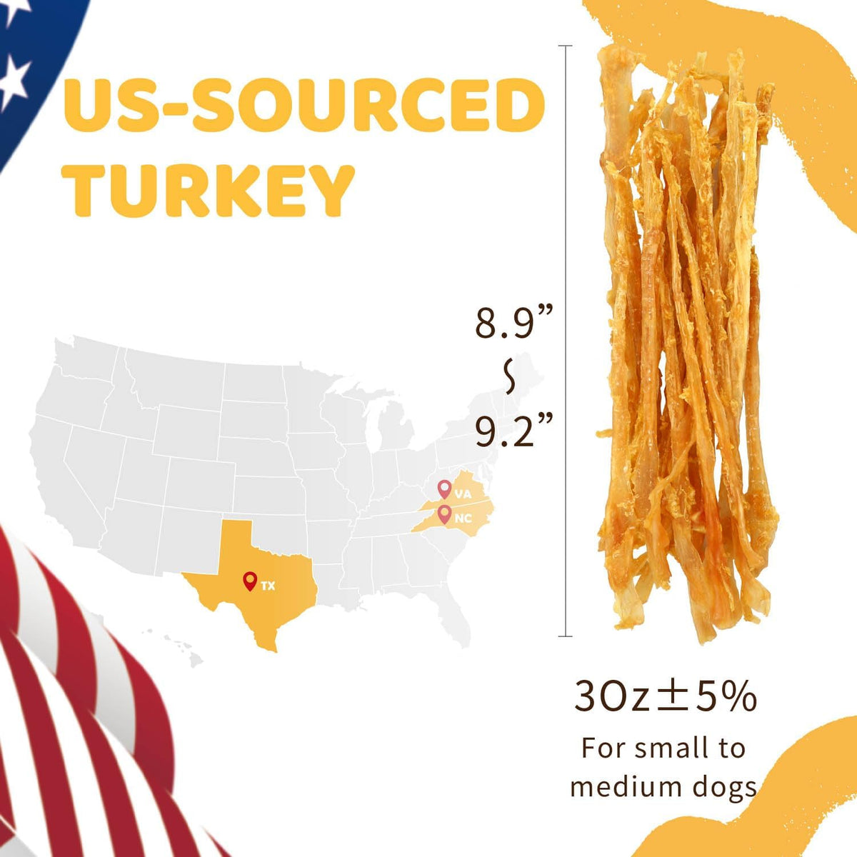 iPaw Turkey Tendons for Dogs, 100% Turkey and US Sourced Raw Material, Hypoallergenic, All Natural Human Grade - view 4