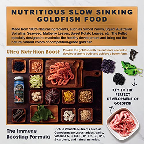 Ultra Fresh Sinking Goldfish Food, Color Enhancing, Balanced Diet, All Natural Ingredients, Clear Water Formul - view 4