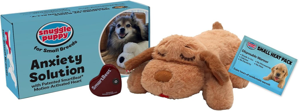 Snuggle Puppy Original Dog Toy for Small Breeds - Heartbeat Puppy for Dogs - Pet Anxiety Relief and Calming Ai