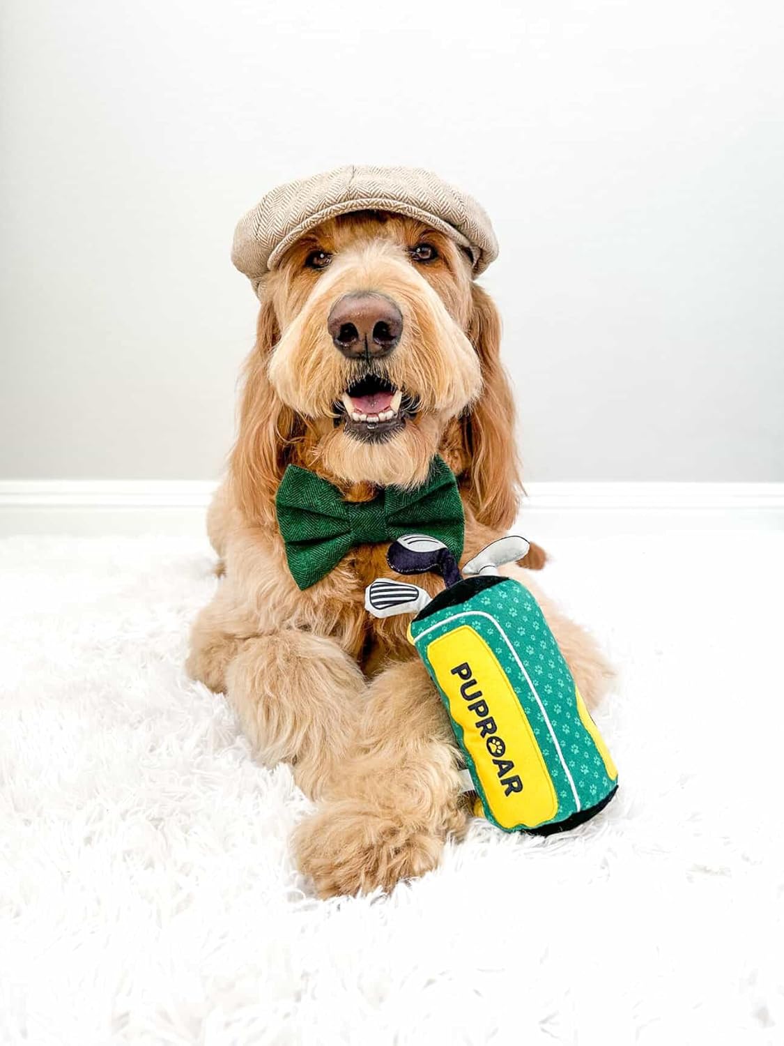 PUPROAR Golf Dog Toy – Funny Dog Christmas & Birthday Gift with Squeaker Rope & Crinkle, Fun & Interactive Pup - view 2