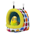 Litewoo Bird Hanging Hammock Winter Warm Parrot Nest House Bed Plush Snuggle Pet Cave Hammock Toy for Conure L