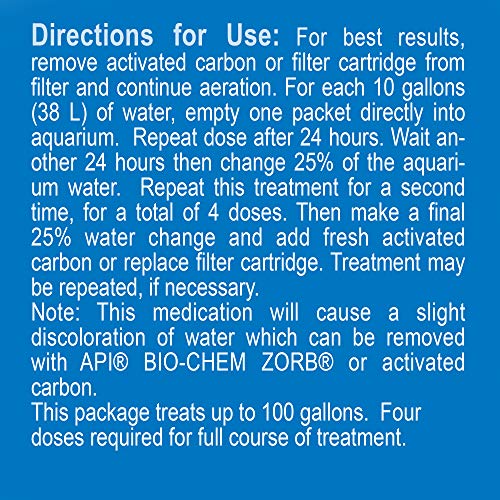 API FIN & BODY CURE Freshwater Fish Powder Medication 10-Count Box - view 7