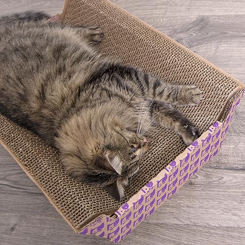 SmartyKat Super Scratcher Chaise Corrugated Cat Scratcher, Catnip Infusion Technology - Brown, One Size - view 4