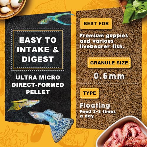 Ultra Fresh Apex Guppy Fish Food, Growth Formula with Natural Ingredients & Whole Nutrition 1.69oz - view 5