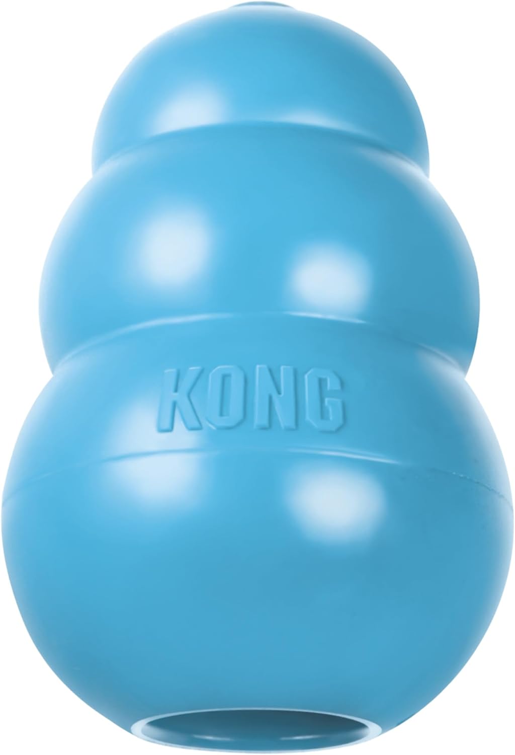 KONG Puppy - Natural Teething Rubber Chew Toy for Dogs - Stuffable Dog Toy for Extended Playtime - Chew & Fetc