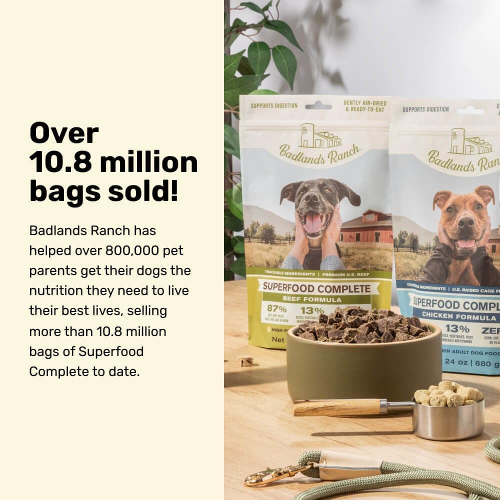 BADLANDS RANCH by Katherine Heigl – Superfood Complete Air-Dried Beef Dog Food – High Protein with Superfoods  - view 9