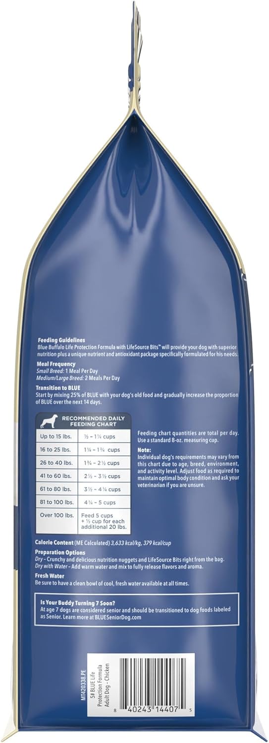 Blue Buffalo Life Protection Formula Adult Dry Dog Food, Helps Build and Maintain Strong Muscles, Made with Na - view 4